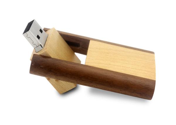 Cheap Customized Shape 128g Bamboo Usb Flash Drive With Laser Engraved Logo for sale