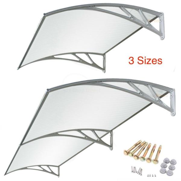 Cheap Manual Retractable Polycarbonate Door Awnings High Class ABS Materials for sale
