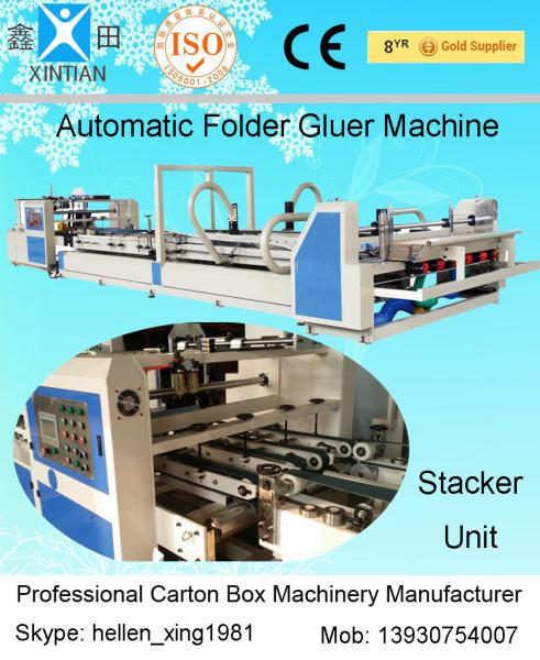Cheap Folder Gluer Automatic Cartoning Machine , Carton Automated Packing Machine for sale