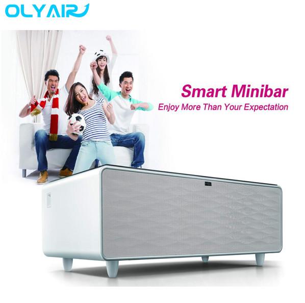 Cheap Multi function integrated with touch control panel and LED lighting smart table fridge for sale