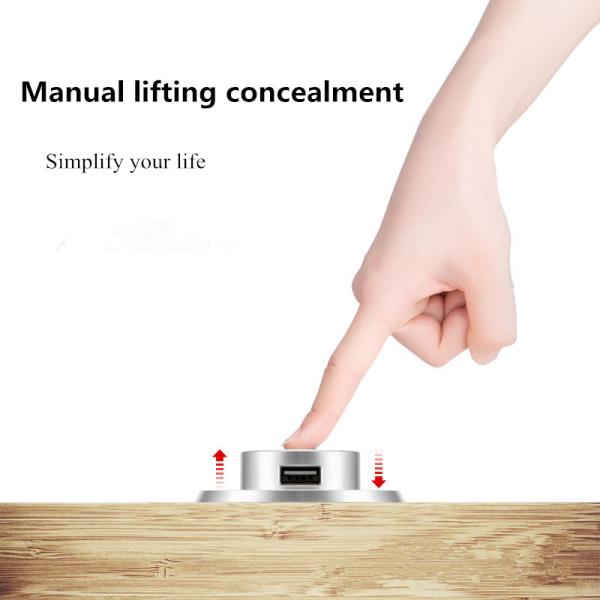 Cheap Round Usb Port Hub 3 Ports , Auto Detect Usb Charger Outlet Easy To Install for sale