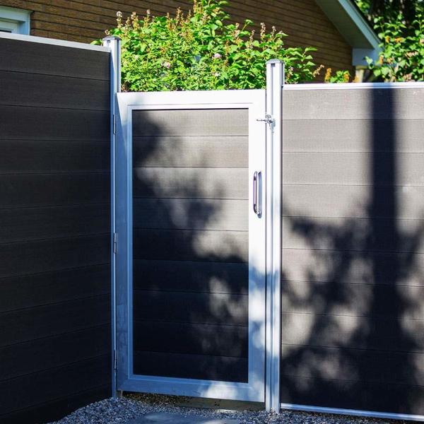Cheap Modern WPC Gate Panel Rotproof WPC PVC Sheet Weather Resistant for sale