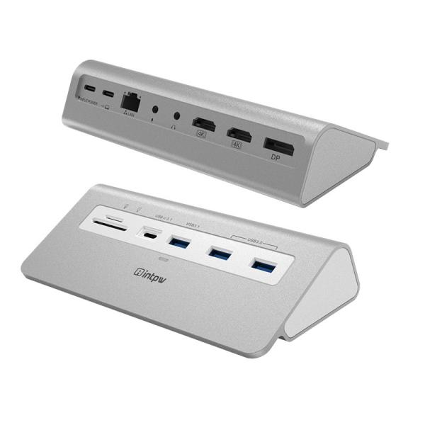 Cheap 9-in-1 USB C hub Multiport Adapter with 4K HDMI PD 100W USB-A and SD/TF card reader for sale
