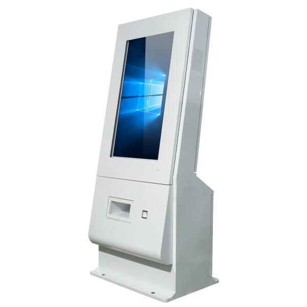 Cheap BT4.0 Interactive Touch Screen Kiosk 350cd/m2 Wifi Internet NFC For Self Service for sale
