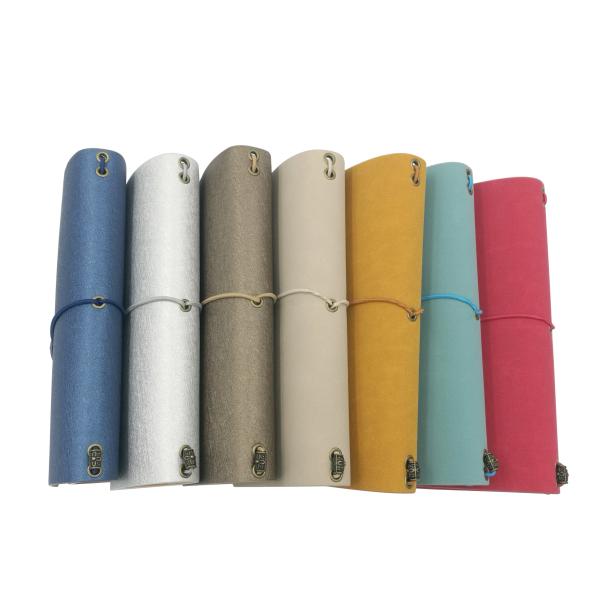 Cheap Custom A5 A6 PU Leather Notebook Rubber Band 160pp Simple for sale