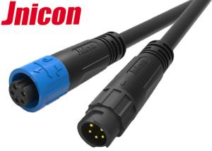 China Power Data Combined Waterproof Cable Connector Bayonet 5 Pin For LED Lighting on sale