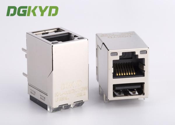 Cheap Single Port CAT6 SFP Connector RJ45 With Transformer USB Combo for sale