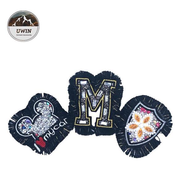 Cheap Personalized Custom Embroidered Back Patches / Colorful Custom Cloth Patches for sale