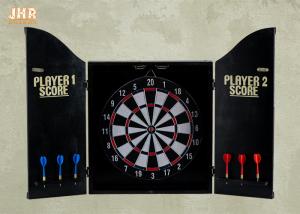 China Decorative Wall Dart Board Pub Sign Antique Wooden Dart Cabinet Set MDF Dart Box on sale