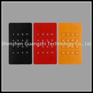 Best Three Colors 16 Key Plastic Computer Keyboard , Public Phone Booth Number Keypad wholesale