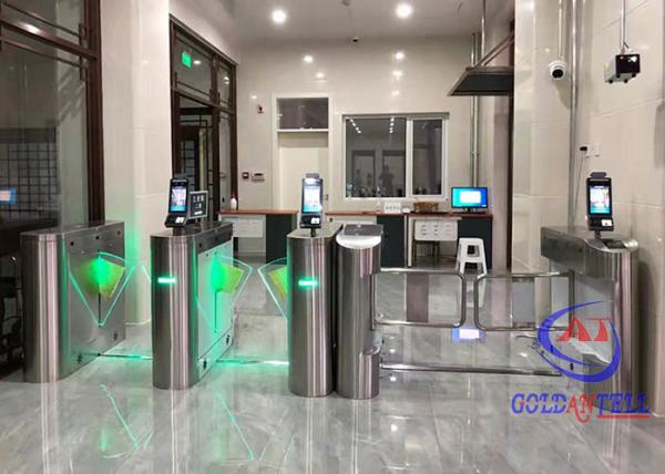 Cheap Multifunctional Flap Turnstile Gate Face Recognized Access Control Security Scanner Gate for sale