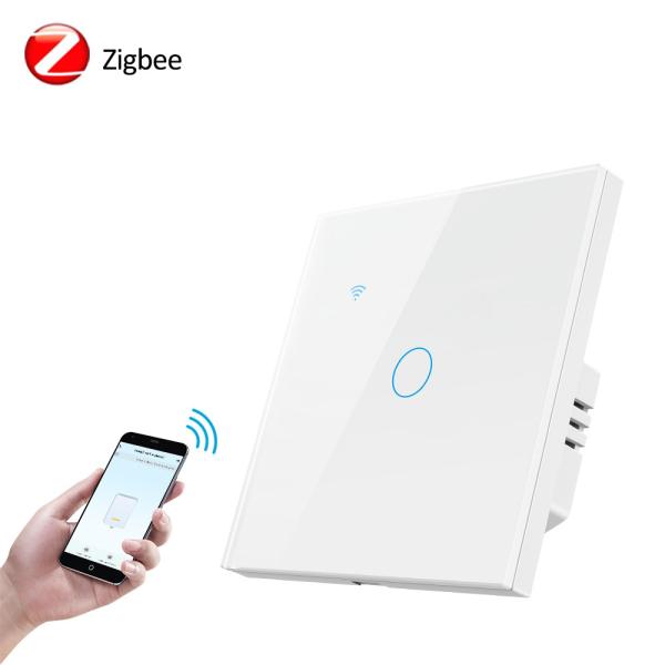 Cheap CCC ZigBee Smart Switch AC240V Touch Wall Light Switch Timing for sale