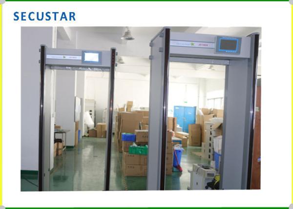 Cheap 33 Detection Zone Door Frame Metal Detector 100 Persons / Min Detection Speed for sale