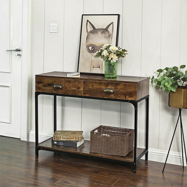 Cheap Rustic Console Table Furniture, Wooden Sofa Table with Drawer, Sofa Table for Home, ULNT39X for sale