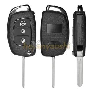 Hyundai 3Buttons Smart Key Shell with Emergency Key Insert