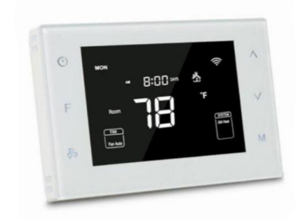 Cheap Black Color High Constrast VA LCD Display For Smart Thermostat CE ROHS for sale