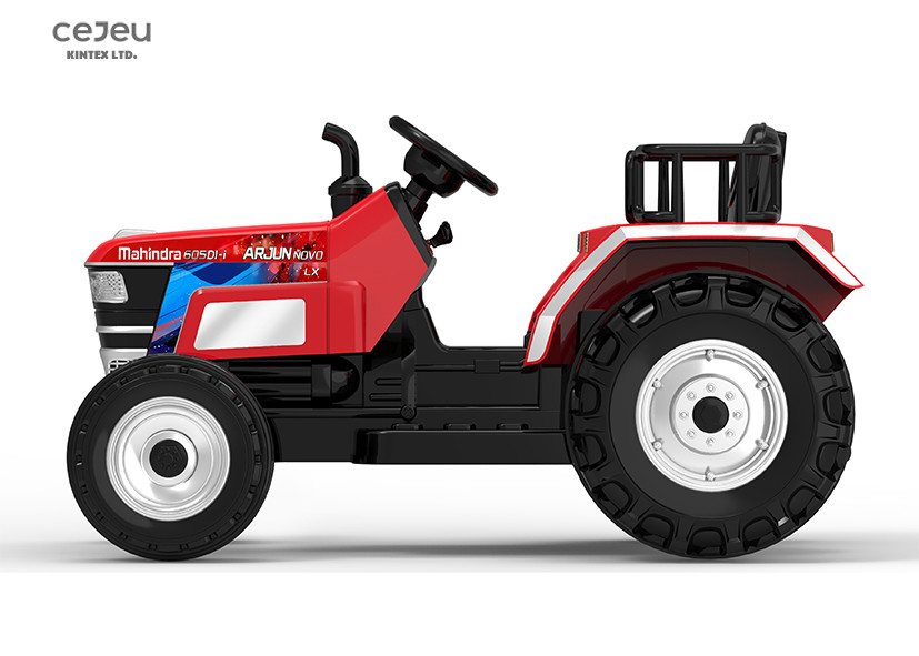Led Light Childs Plastic Ride On Tractor 135*76*81CM 2.4G RC