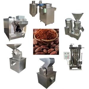 China 100kg/H Bean To Bar Chocolate Machine 200kg Stainless Steel Cocoa Processing Machines on sale