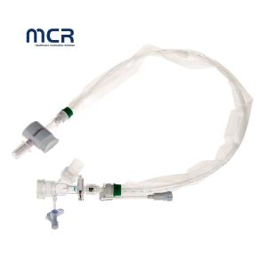 'Y' Adaptor Push Switch Closed Suction Catheter With Double Swivel Connector