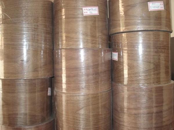 Cheap 0.5mm Walnut Veneer roll with paper backed for furniture Usage for sale