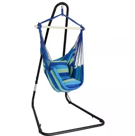 Cheap Outdoor Folding Double Hammock Stand with Customized Color and Easy Collapsible Design for sale