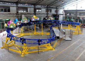 China Thrilling Theme Park Kiddie Roller Coaster With Remote Control Unit And LED Lamps on sale