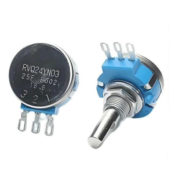 Cheap Film Potentiometer Half Shaft RVQ24YN03 B502 5K 10K 25F For Motorcycle Racing Car Arcade Game Machine Brake Accelerator for sale