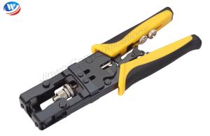 China BNC Crimping Pliers Electrical Compression Extrusion Type Black Steel Cable Crimping Tool on sale