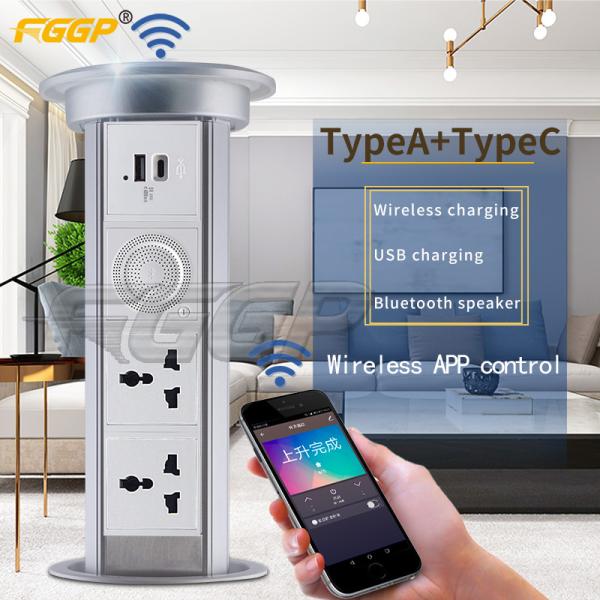 Cheap Motorized Pop Up Lifting Waterproof Power Outlet Worktop Power Tower Socket for sale