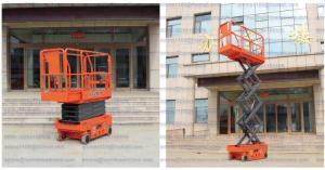 China CFPT039ZP Self Propelled Mini Scissor Type Aerial Work Platform Electric Drive on sale