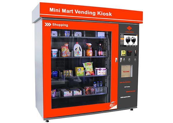 Cheap Touch Screen Mini Mart Vending Machine Business Station Automated Retail Coin / Bill / Card Operated for sale