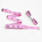 China Cute Pink Clothing Tape Measure , 60 Inches Clothing Ruler Tape With Inch Metric for sale