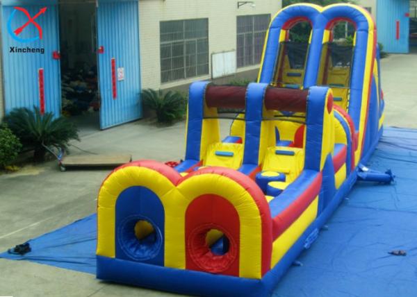 Cheap Customized Inflatable Obstacle Course Inflatable Bouncy Jumping Castle With Slides for sale