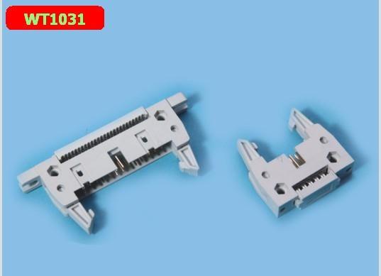 Cheap WT1031 2.54 Mm Pitch Header Socket Line IDC Shrouded Header Connector for sale