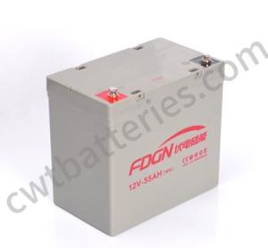 China Energy Storage NPG Solar Batteries Cell 12V 55Ah For UPS Off Grid Systems on sale