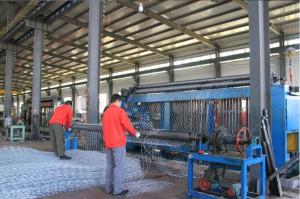 Best Heavy Hexagonal Gabion Wire Mesh Machine 2.5m 3m Or 4.3m Length 100*120mm Hole Size wholesale