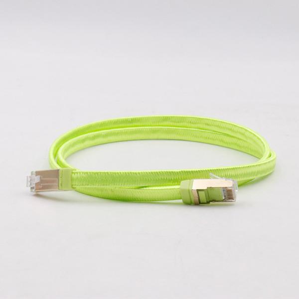Cheap 600MHz Green Cat 7 Network Cable Cat 7 Flat Ethernet Cable For Secure Connections for sale