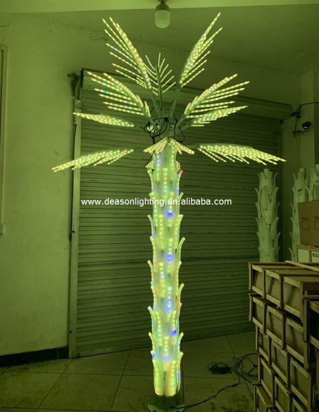 Cheap led color changing palm tree light for sale