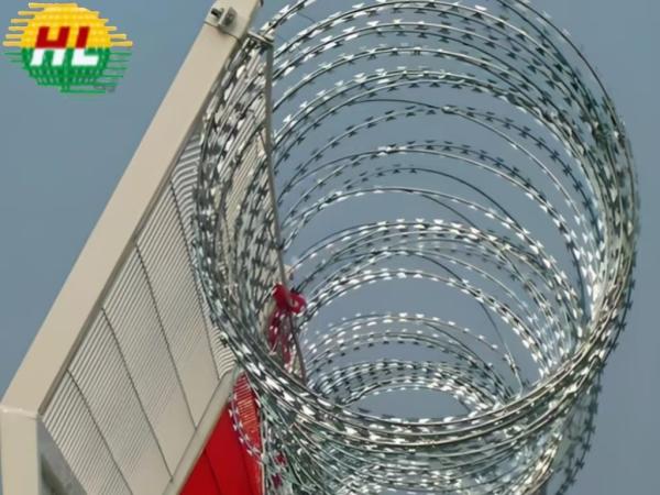 Cheap Durable Linear Razor Barbed Wire For Protection for sale