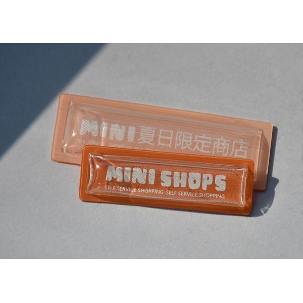 Garments 1.0mm Clear TPU Embossed Patch With White Custom Logo
