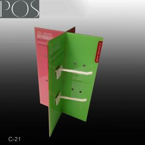 Best Acrylic counter top display with hooks for hanging on the table wholesale