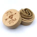 Best Cylindrical Rainproof Wooden Box Packaging Ultraportable Recycled wholesale