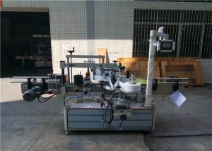 Double Sided Flat Bottle Labeling Machine , Flat Surface Label Applicator PLC Process Control