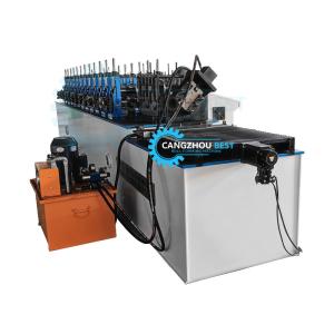 China Adjustable Steel Stud And Track Roll Forming Machine With ±2mm Cutting Tolerance And Omron Encoder on sale