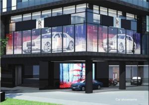 China Advertisement Ultra Thin Transparent Led Screen / Glass Led Display 1/4 Scan Mode on sale