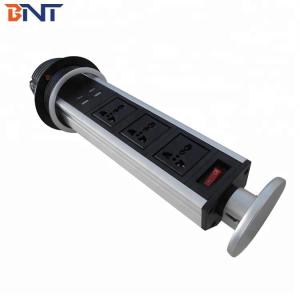 China 110 V~240 V Kitchen Pull Up Socket with USB Charger for Table Pop Up Outlets on sale