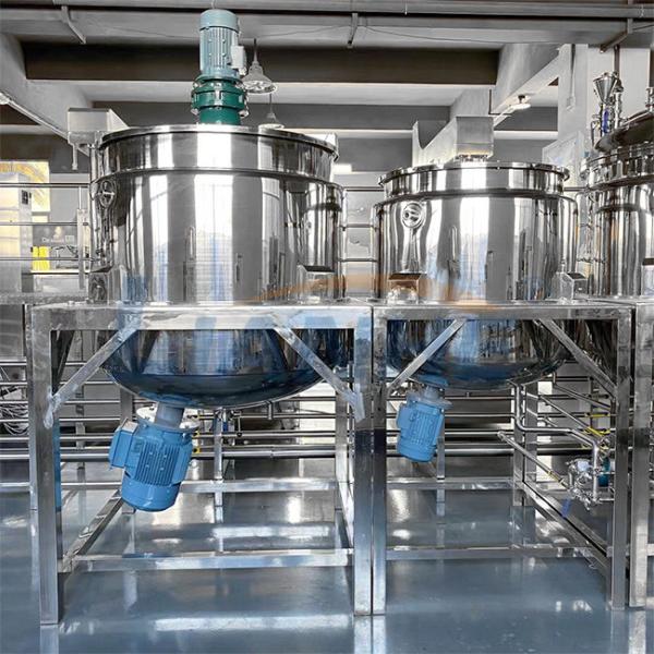 Cheap SUS316L High Shear Emulsifier Mixer Liquid Detergent Making Machine With Heating And Homogenizer for sale