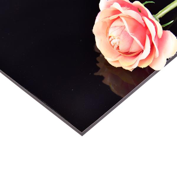 Cheap Multifunctional Practical ACP Sheet Black , Heatproof Composite Cladding Sheets for sale