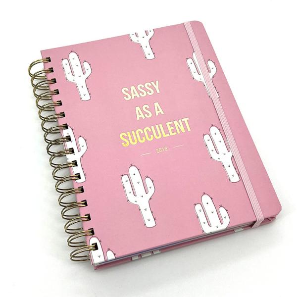 Cheap Mylar Index Tabs Spiral Notebook Printing Service With Elastic Band for sale