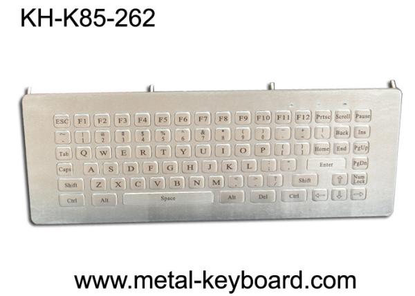 Cheap 85 Keys Ruggedized Keyboard , Industrial Computer Metal Kiosk Keyboard for sale